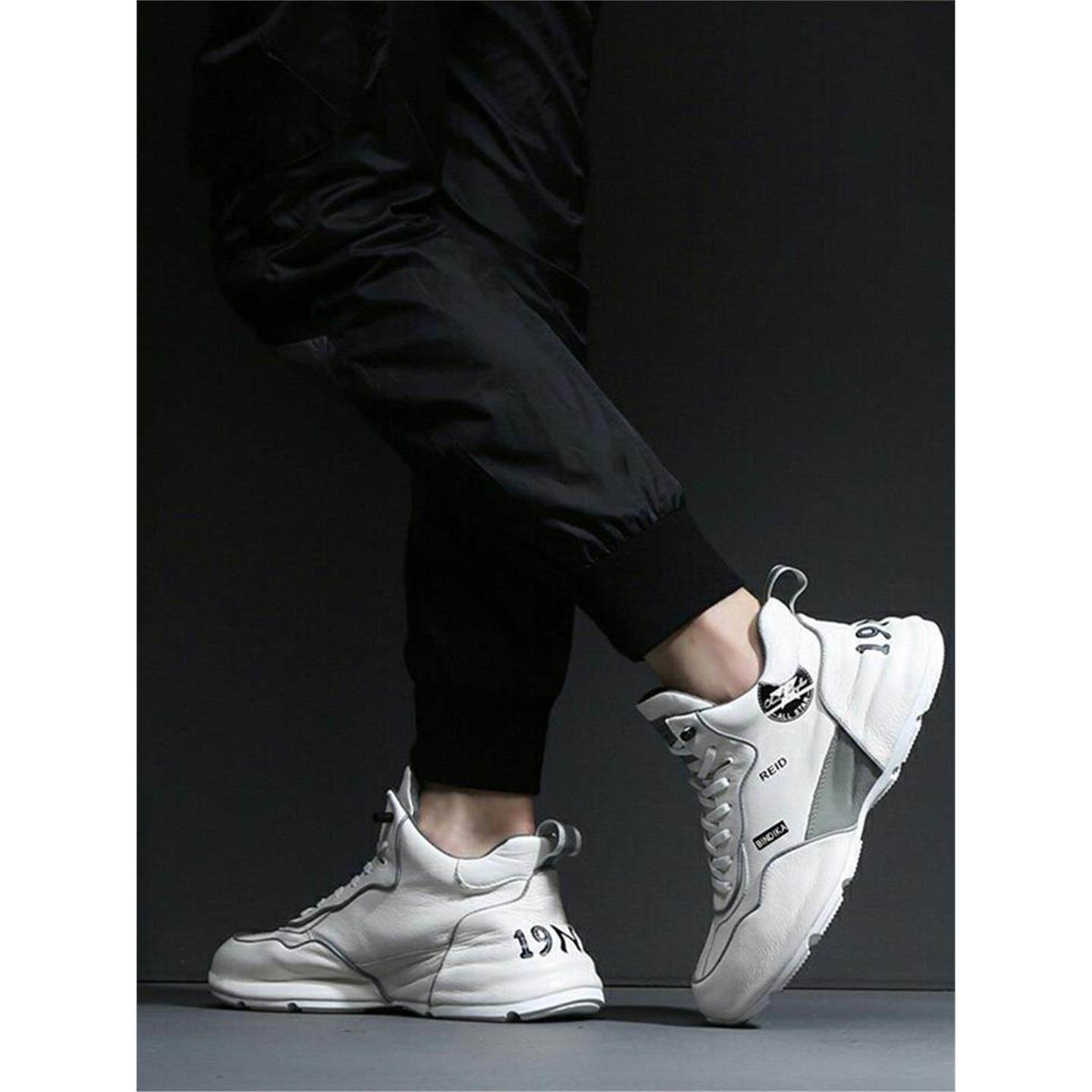 男鞋冬季加绒2026新款软底增高运动小白鞋真皮透气百搭休闲老爹鞋,淘宝优惠券,粉丝福利购,淘宝优惠卷