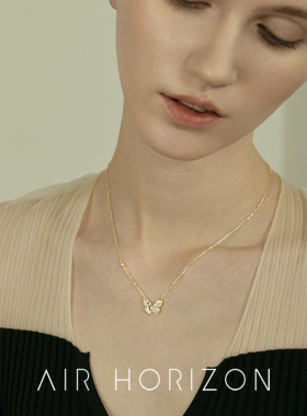 925银蝴蝶项链女2025新款