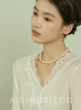 麻花双层缠绕珍珠项链