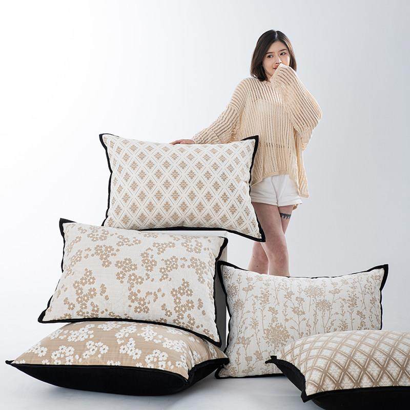 侘寂风高级感抱枕极简沙发大靠背大号床头靠垫长方形抱枕套不含芯,淘宝优惠券,粉丝福利购,淘宝优惠卷
