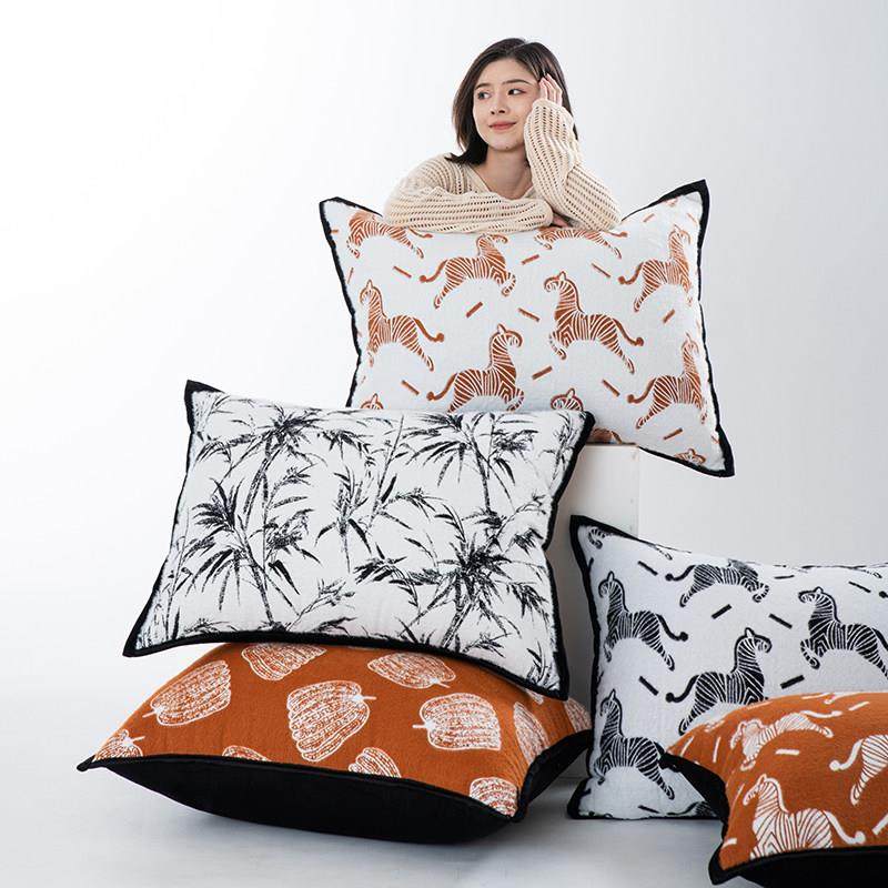 侘寂风高级感抱枕极简沙发大靠背大号床头靠垫长方形抱枕套不含芯,淘宝优惠券,粉丝福利购,淘宝优惠卷