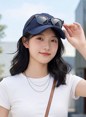 高品质棉光板纯色百搭棒球帽男女
