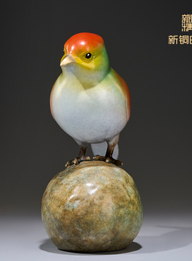 新铜时代小鸟吉祥如意桌面摆件