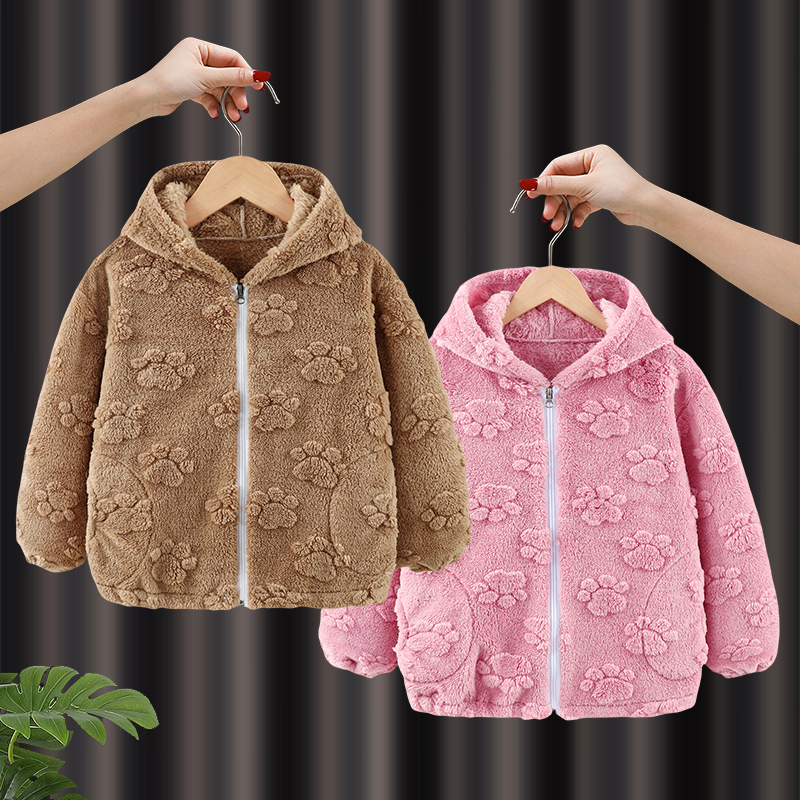 Thickened children's baby coveralls, women's anti-dirty eating bibs, male baby protective clothing, baby autumn and winter outer wear, foreign style reverse dressing