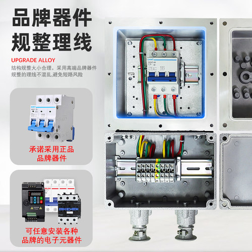 防爆断路器BLK52-16A20A32A63A80A100A漏电开关箱2p3p照明控制箱 - 图0