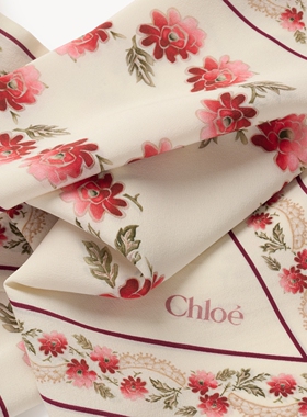 【新品】Chloe蔻依 2026冬季新品FOLK真丝绉束发丝巾