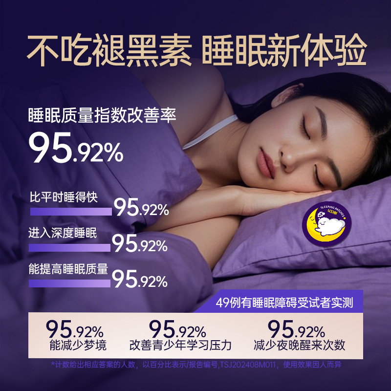 【蜜蜂心愿社】乐比睡眠贴晚安贴精油舒眠贴焦虑失眠助眠入神器