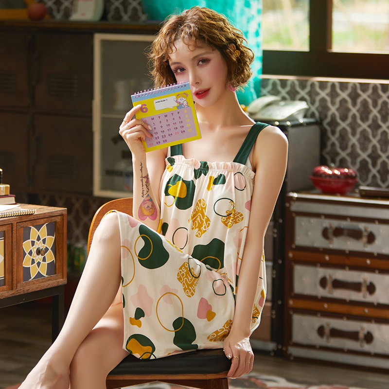 俞兆林睡裙夏季纯棉吊带性感连衣裙 俞兆林虹妙睡衣/家居服套装