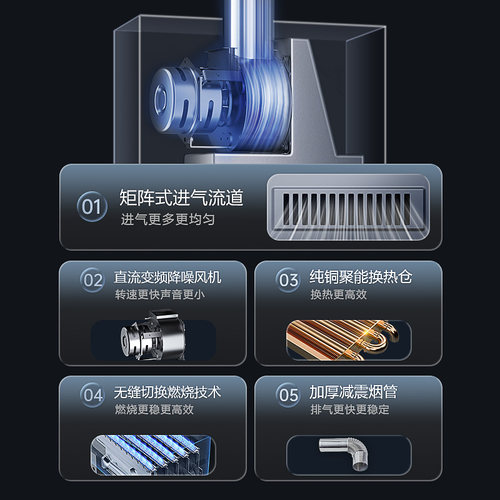 志高增压水伺服燃气热水器电家用天然气恒温洗澡降噪节能13L16升 - 图1