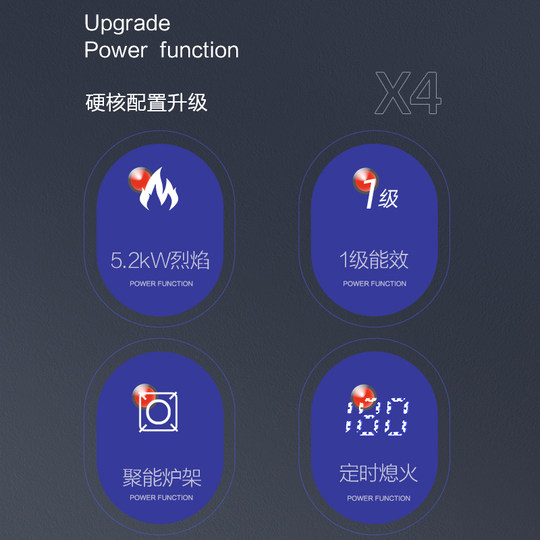 Chigo natural gas stove embedded liquefied petroleum gas stove household double stove