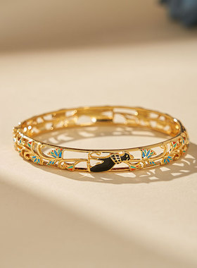 大英博物馆埃及系列镂空花丝手镯