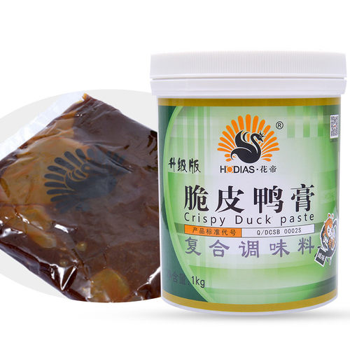 大厨四宝花帝脆皮鸭膏商用调料1kg骨髓浸膏北京果木烤鸭香膏腌料 - 图1