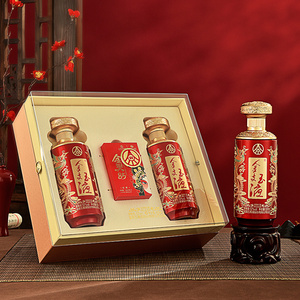 【凑单119】五粮浓香金支玉液52度礼盒装