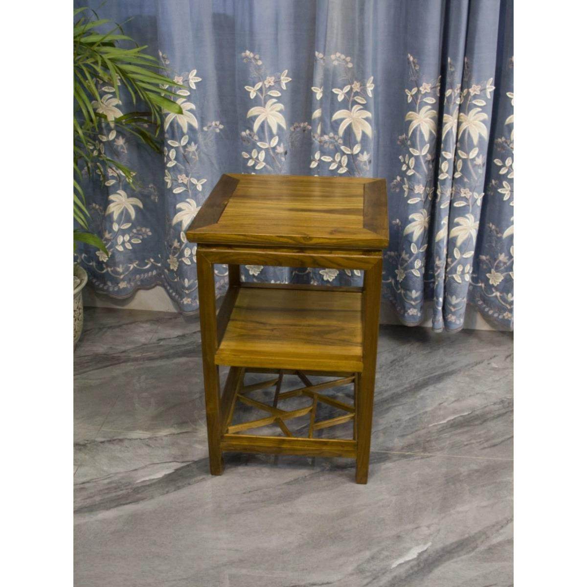 中式实木茶几小桌子茶桌书桌旁置物架花架摆件架盆景架鱼缸架角几,淘宝优惠券,粉丝福利购,淘宝优惠卷