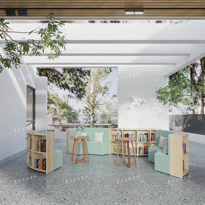 创意收纳书架图书馆沙发绘本馆阅读休息储物学校办公大厅弧异形,淘宝优惠券,粉丝福利购,淘宝优惠卷