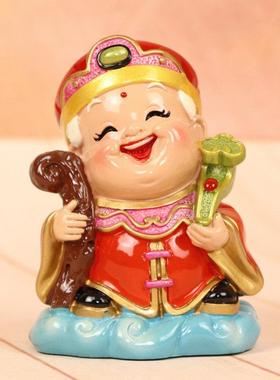 土地公土地婆供奉神像佛像摆件店铺开业福德正君地主财神爷装饰品