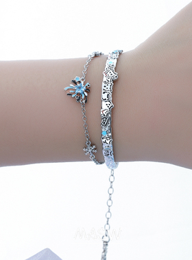 MASW麻秀烟花可爱猫咪手饰