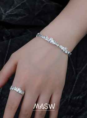 MASW麻秀高级感软萌卡通猫咪手镯