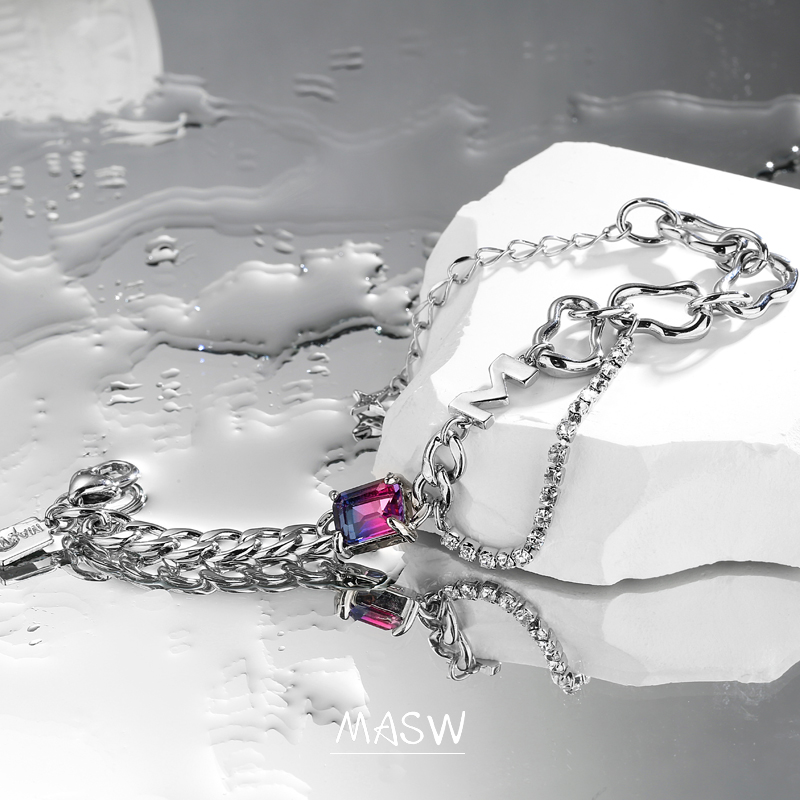 masw麻秀原创设计浮生梦彩色感手链 麻秀手链