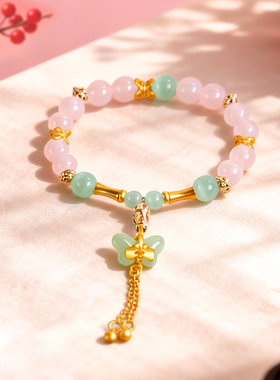 宫里的世界故宫文创御园花信露润花浓手串水晶手链生日礼物女