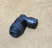 Car connector C01630K00610012 elbow 7 Luanferno Amphenol Black