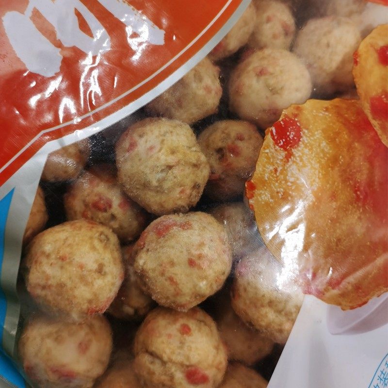 珍享海虾爆蛋 墨鱼爆蛋 海虾爆烤小丸子 火锅丸子油炸食材约125粒,淘宝优惠券,粉丝福利购,淘宝优惠卷