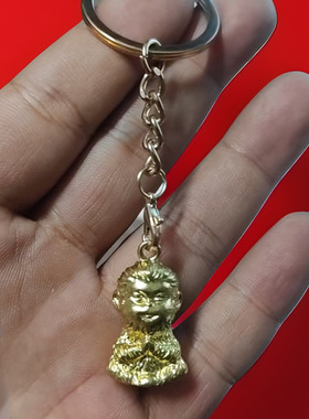 黄铜孙悟空十二生肖猴男女士汽车钥匙扣挂件齐天大圣创意礼物吊坠