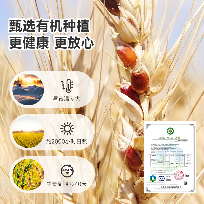 天山小哥西域美农金准新疆有机黑小麦全麦面粉高膳食粗粮含麦麸,淘宝优惠券,粉丝福利购,淘宝优惠卷