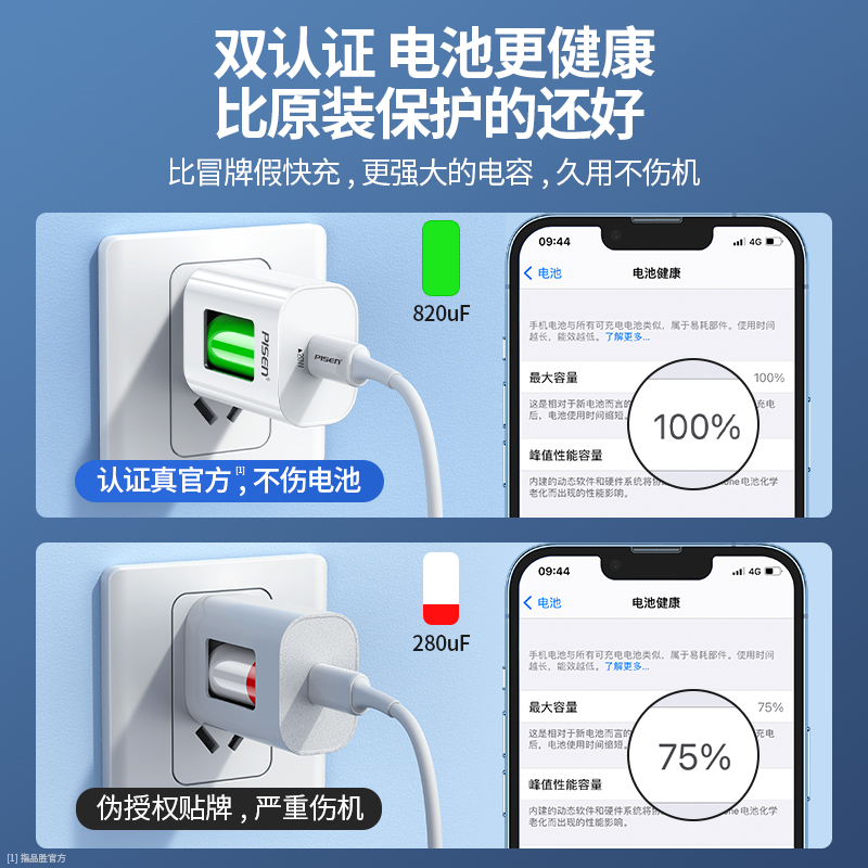 品胜适用iPhone13充电器头20W苹果12PD18W快充11套装XS快速充电 - 图3