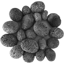 Natural Volcanic Eggs E Stone Black Hemp Stone Fire Mountain Stone Volcanic Rock Filter Stone Indonesia Volcanic Pebble Stones