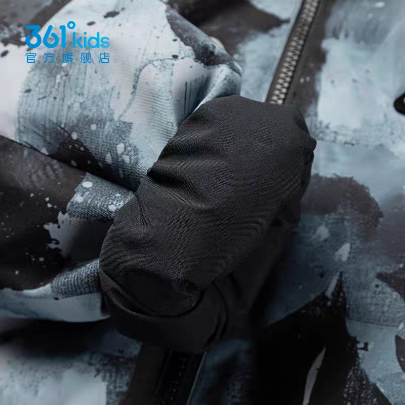 商场正品361度童装2025秋冬季新保暖男中大童保暖两面穿厚羽绒服 - 图2