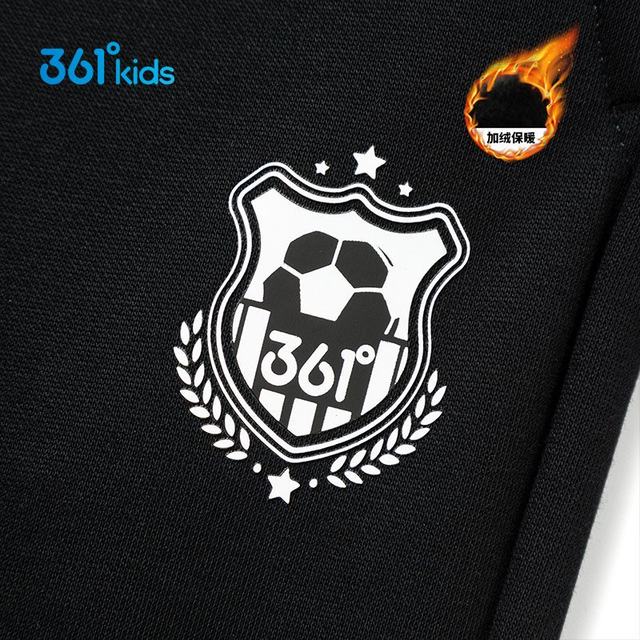 Shopping mall genuine 361 children's clothing and shoes 2025 autumn and winter new style knitted thickened sports trousers for men, middle and large children