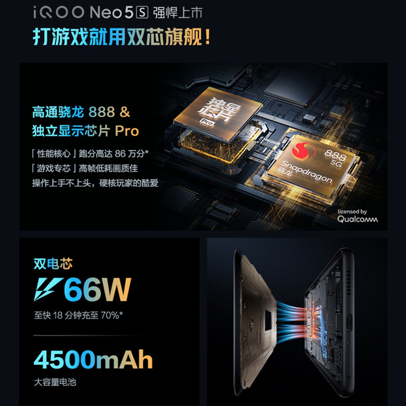 vivo iqoo neo5s 5g iqooneo5s手机 iQOO航鹰手机