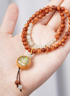 绿色度母款柏木DIY手链厂家批发规格0.6男女简约首饰装饰首饰念珠