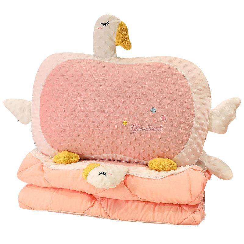 二合一大鹅抱枕被子两用可折叠办公室午睡毯子枕头毛毯汽车用靠枕,淘宝优惠券,粉丝福利购,淘宝优惠卷