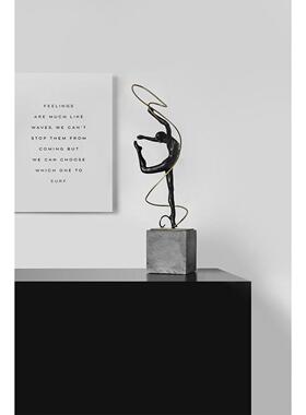 艺术体操舞蹈人物雕塑摆件家居样板房办公室玄关覆古软装饰工艺品