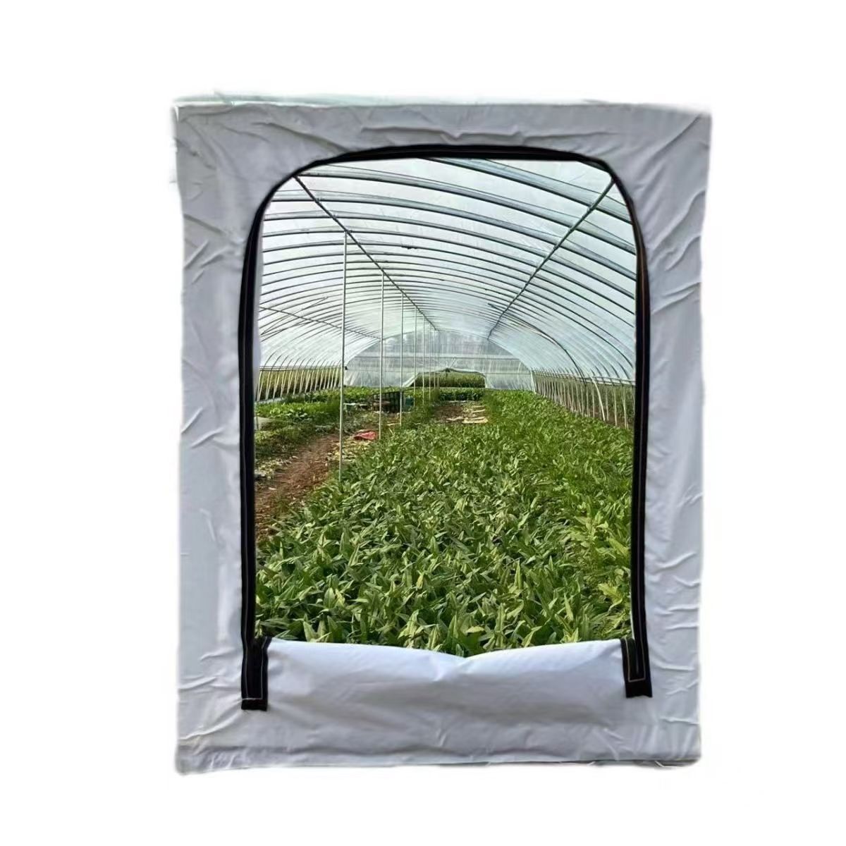 大棚通风门透明防老化塑料通风门塑料大棚拉链门塑料大棚通风窗 - 图3