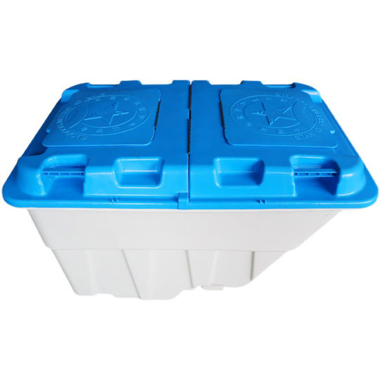 Electric sanitation truck plastic bucket electric tricycle trash can 500L