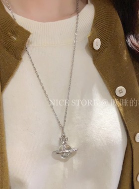 晚睡的桔梗I气质天然石项链