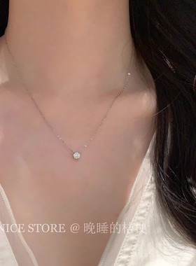 晚睡的桔梗I露丝同款鼻屎钻项链