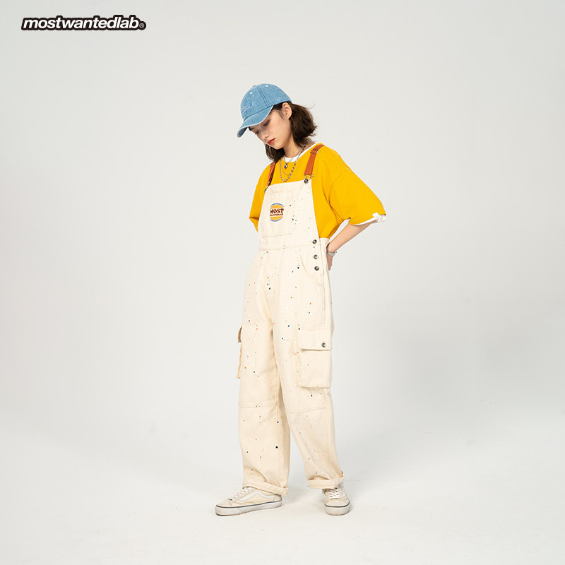 mostwantedlab国潮水洗汉堡长裤 mostwantedlab牛仔裤