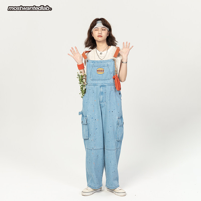 mostwantedlab国潮水洗汉堡长裤 mostwantedlab牛仔裤