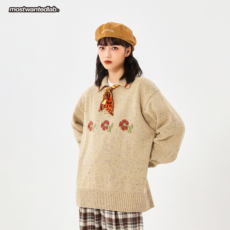 mostwantedlab花卉手绘印花5毛衣 mostwantedlab针织衫/毛衣