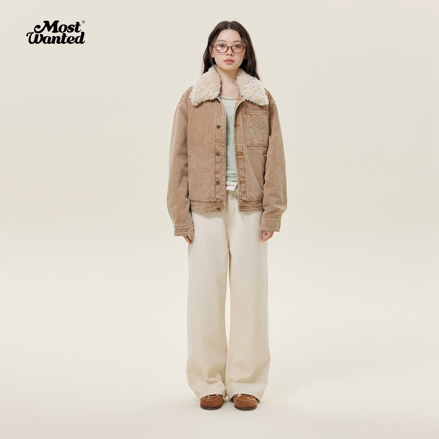 mostwanted 可脱卸毛领牛仔绗棉夹克棉服女秋冬新款外套,淘宝优惠券,粉丝福利购,淘宝优惠卷