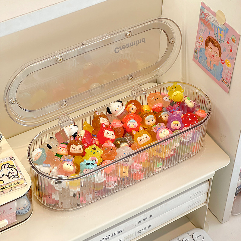 萌粒收纳盒泡泡玛特小摆件展示架亚克力透明盒积木玩偶食玩防尘罐,淘宝优惠券,粉丝福利购,淘宝优惠卷