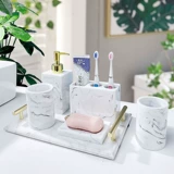 Аренда в ванной комнате пять -чистящий костюм Nordic легкие роскошные принадлежности для ванной комнаты раковина