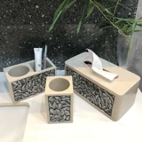 漱格 Коробка для хранения, настольные бумажные салфетки для домашнего использования, легкий роскошный стиль