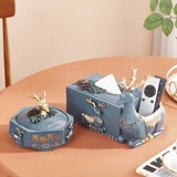 Пульт, универсальная коробка для хранения, бумажные салфетки для домашнего использования, легкий роскошный стиль