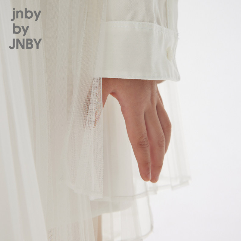 江南布衣童装秋款连衣裙纯色网纱拼接层次感女童儿童jnbybyjnby,淘宝优惠券,粉丝福利购,淘宝优惠卷