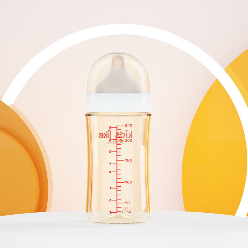 玻璃奶瓶瓶身宽口径适配贝亲ppsu 英右儿母婴奶瓶